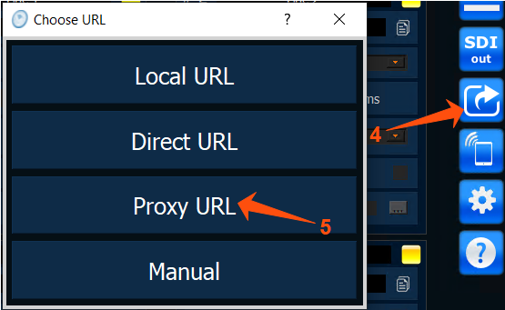 Link Generator proxy URL