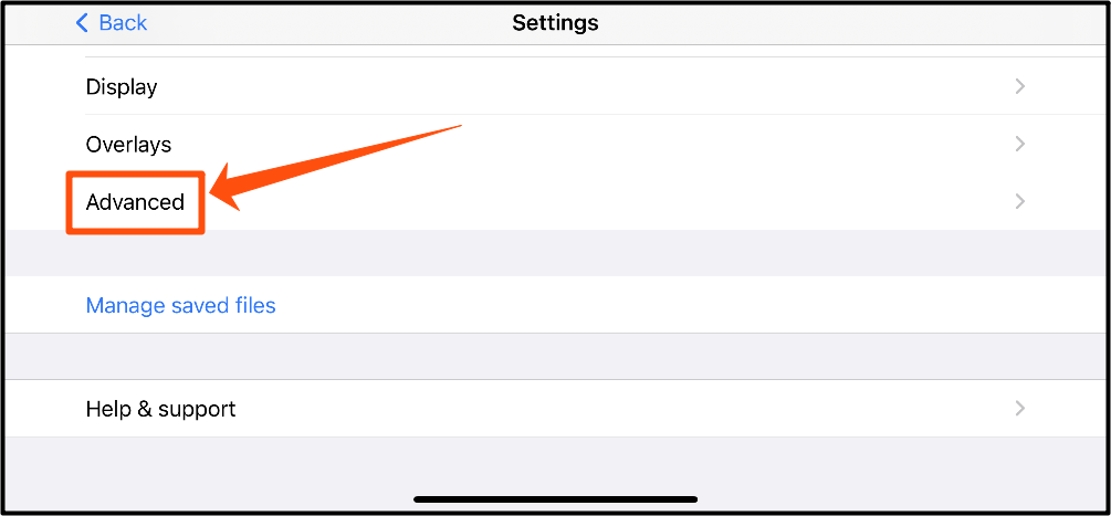 Larix Advanced settings