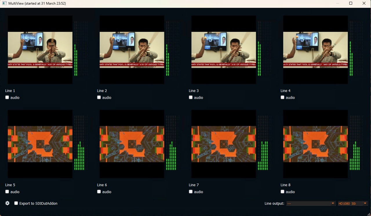 Compact volume widgets in multiview