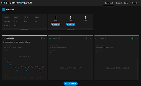 Easy setup by WEB-interface